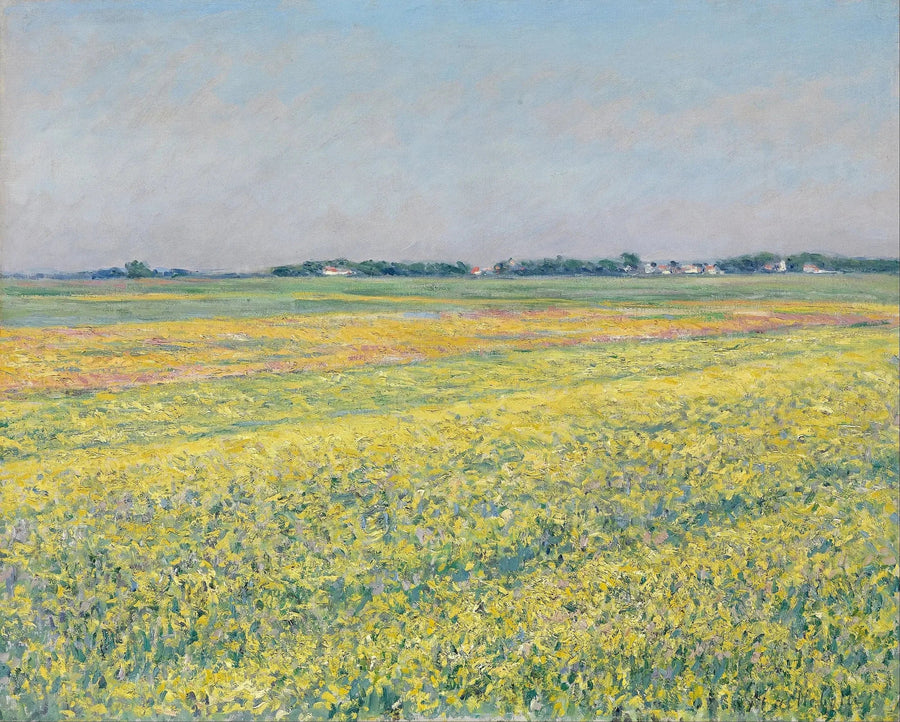 Gennevilliersin tasanko, keltaiset pellot - Gustave Caillebotte