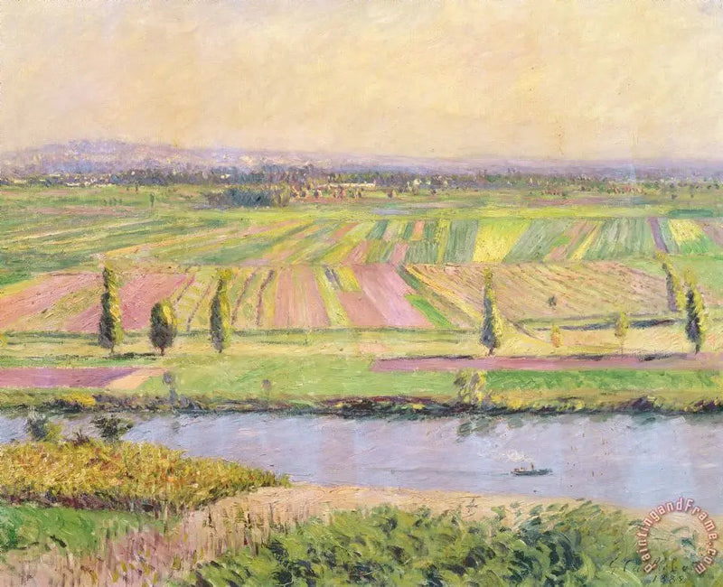 Gennevilliersin tasanko Argenteuilin rinteiltä - Gustave Caillebotte