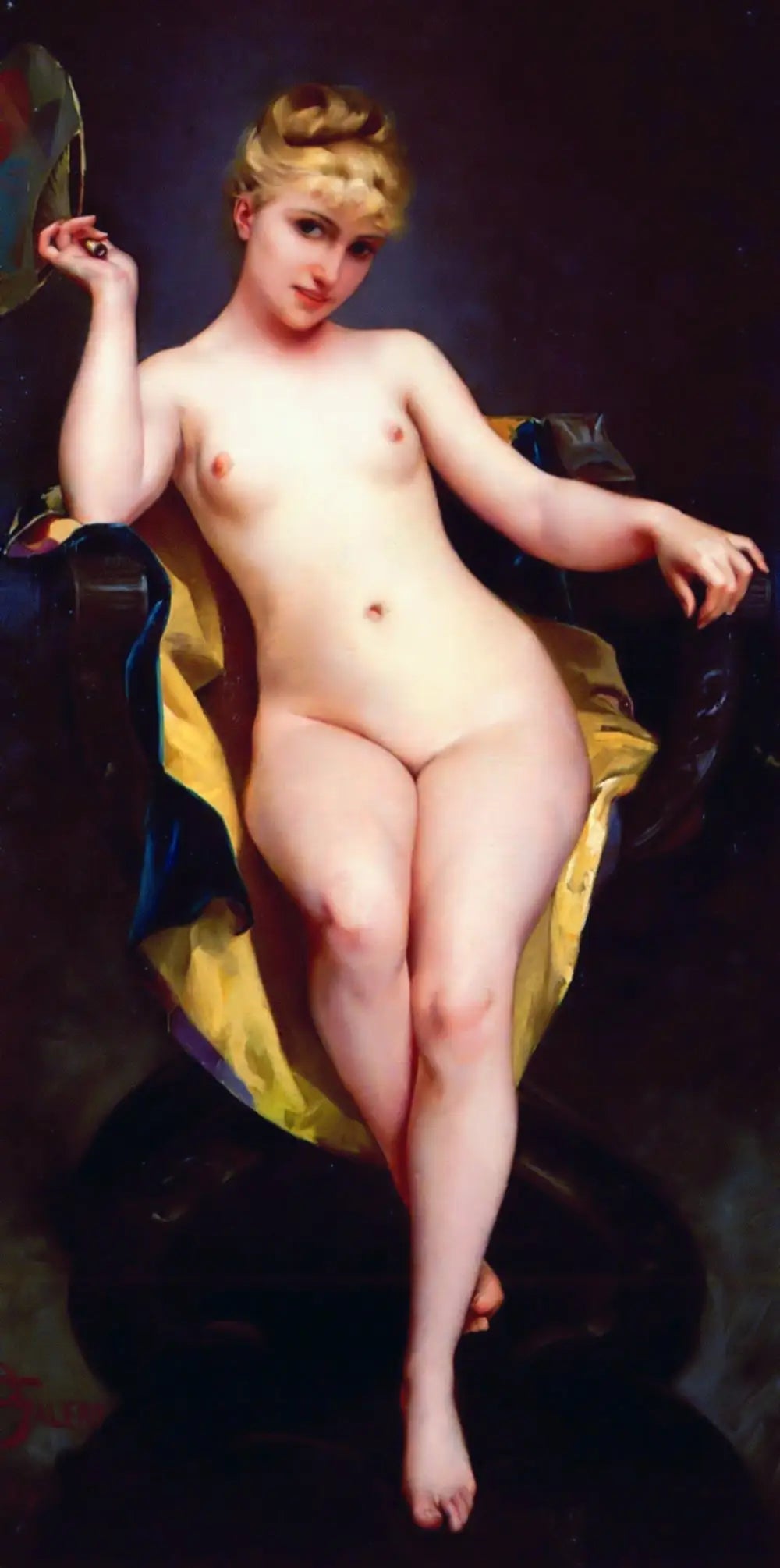 La Pose - Luis Ricardo Falero - Alpha Reproduction