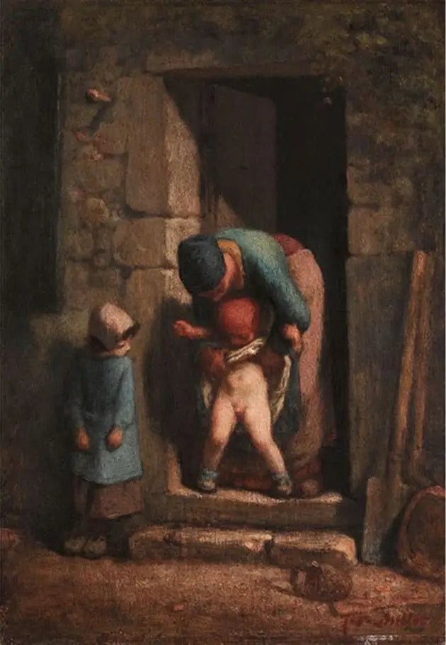Äidin varovaisuus - Jean-François Millet
