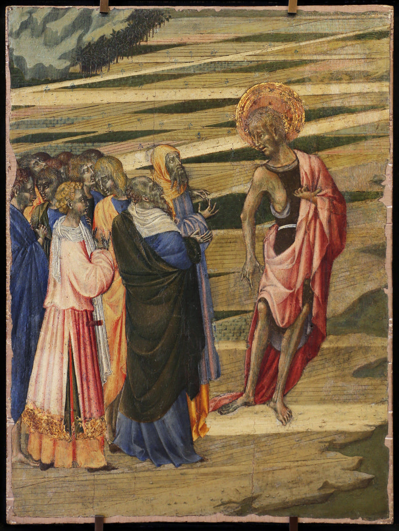 Pyhän Johanneksen Kastajan saarna - Giovanni di Paolo