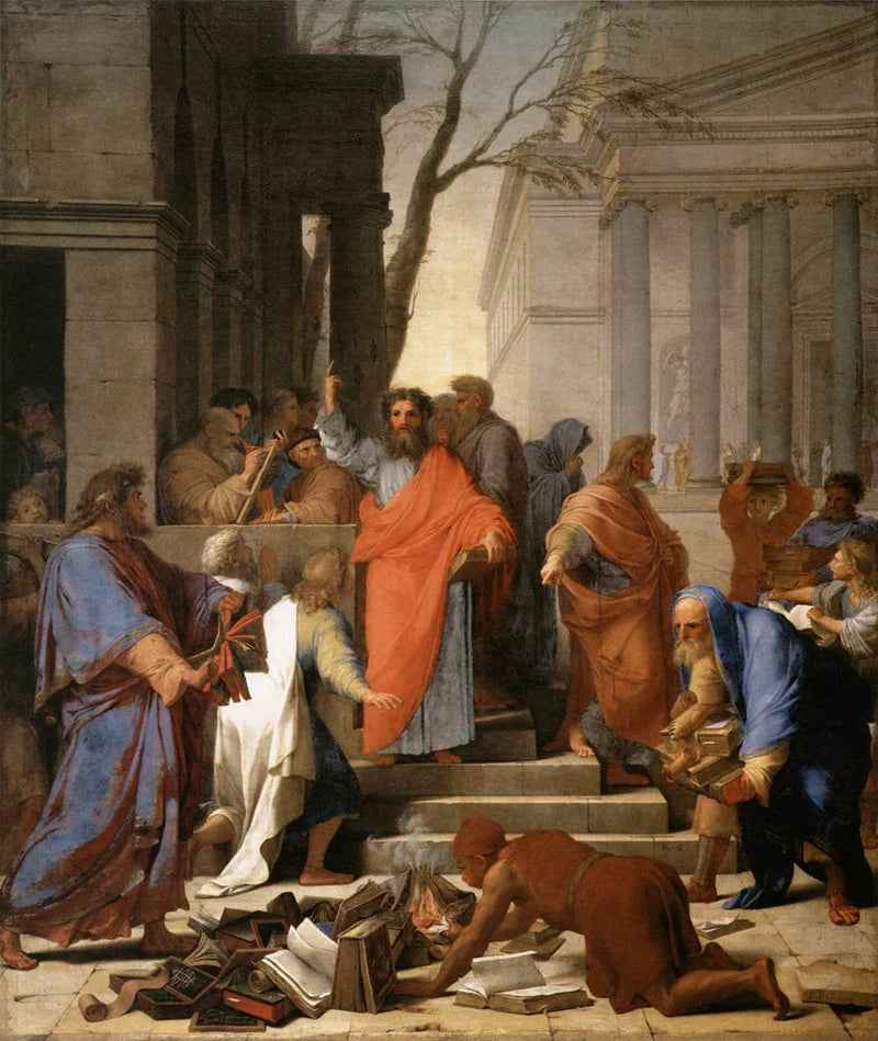 Pyhän Paavalin saarna Efesossa - Eustache Le Sueur