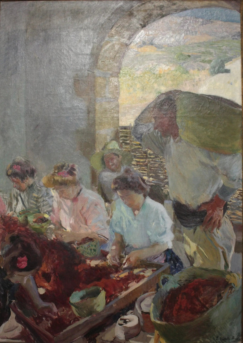 Rusinojen kuivaaminen - Joaquín Sorolla