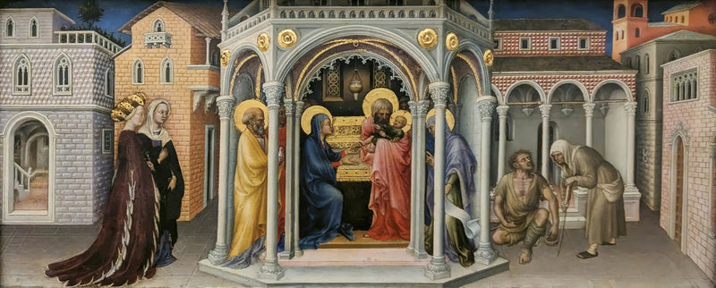 Temppeliin esittäytyminen - Gentile da Fabriano