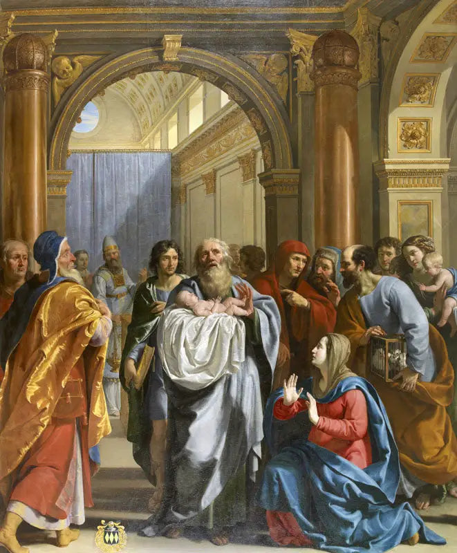 Temppeliin esittäminen - Philippe de Champaigne
