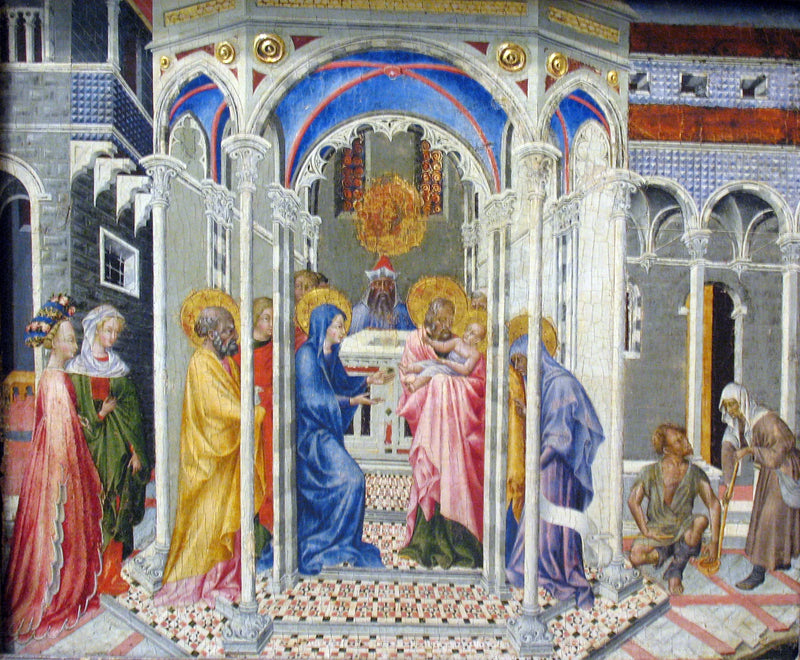 Jeesuksen esittely temppelissä - Giovanni di Paolo