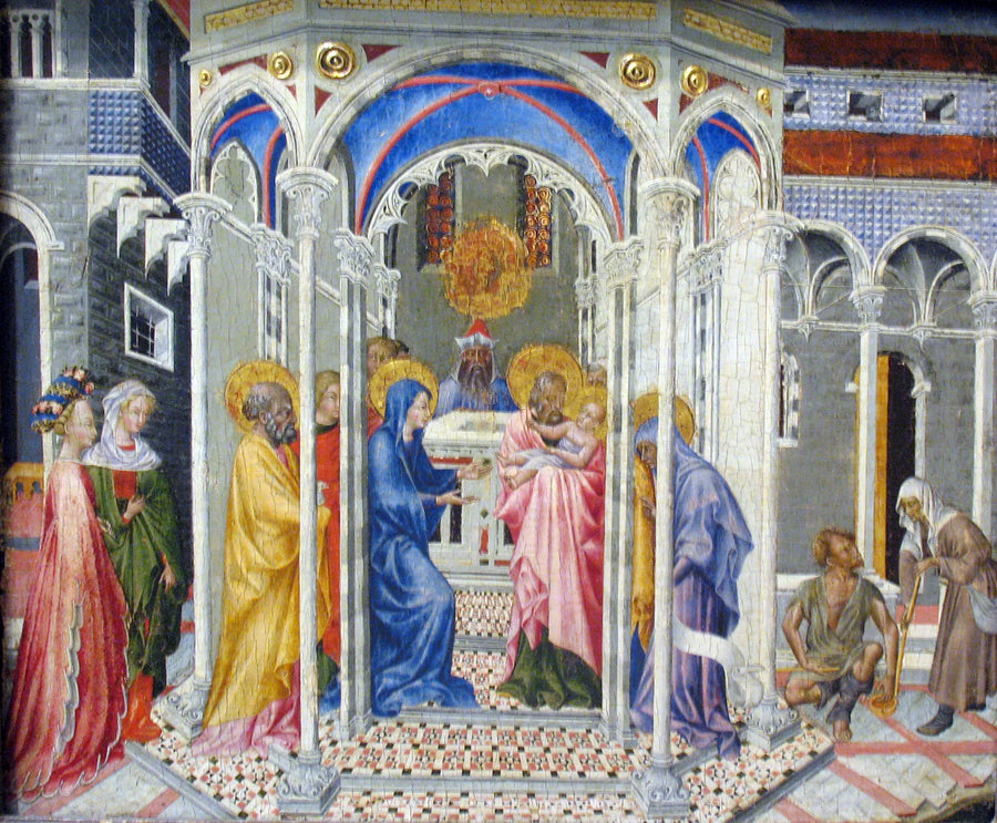 Jeesuksen esittely temppelissä - Giovanni di Paolo