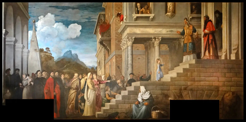 Marian esittely temppelissä - Titian