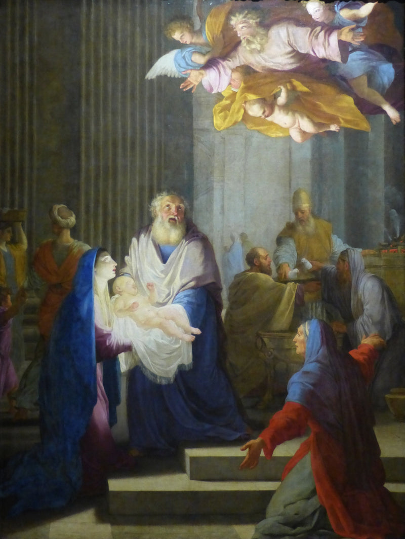 Temppelissä oleva juontaja - Eustache Le Sueur