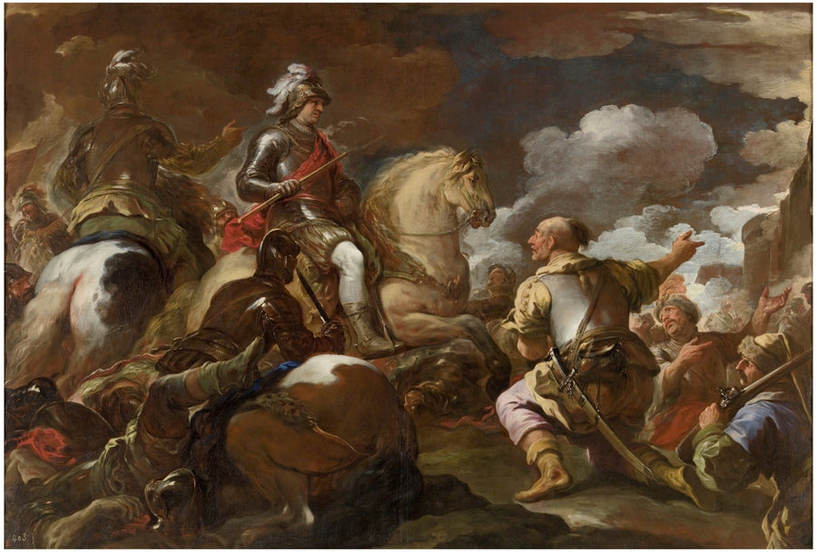 Linnoituksen valtaus - Luca Giordano