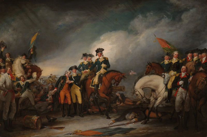 Hessoisien hyökkäys Trentonissä, 26. joulukuuta 1776 - John Trumbull