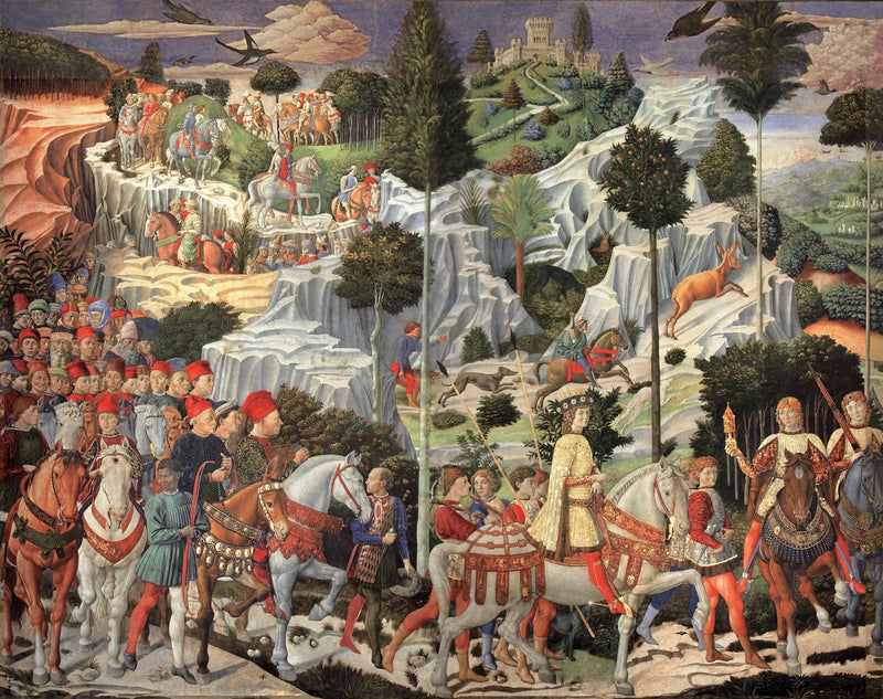 Nuoren kuninkaan kulkue - Benozzo Gozzoli