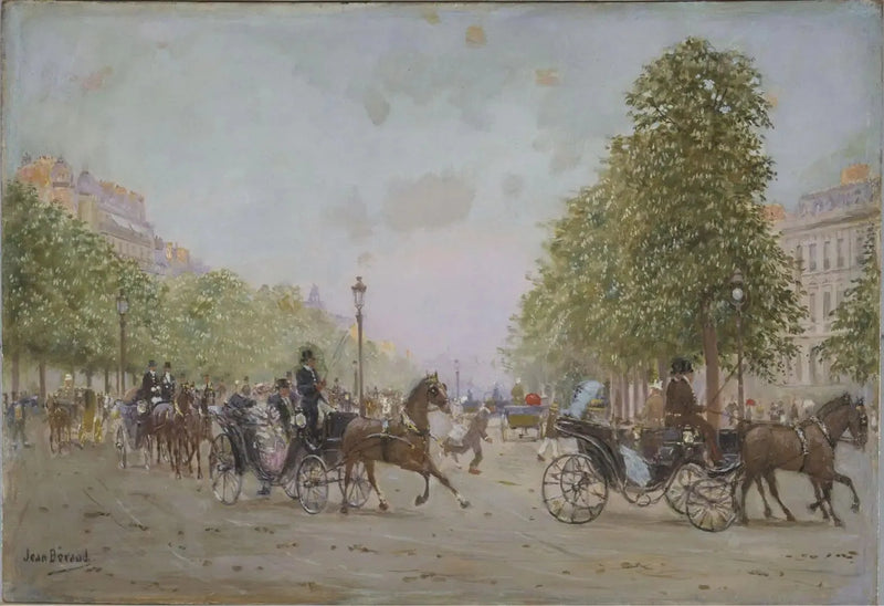 Kävely Champs-Élyséesllä - Jean Béroud