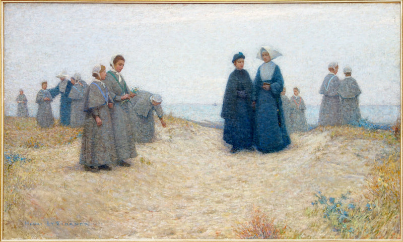 Orpotyttöjen kävely, Berck - Henri Le Sidaner