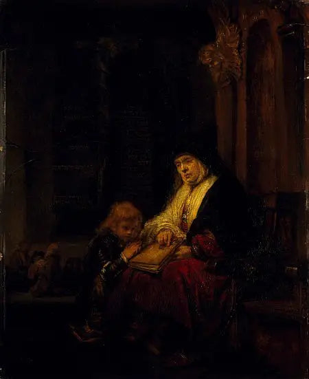 Profeetta Anna temppelissä - Rembrandt