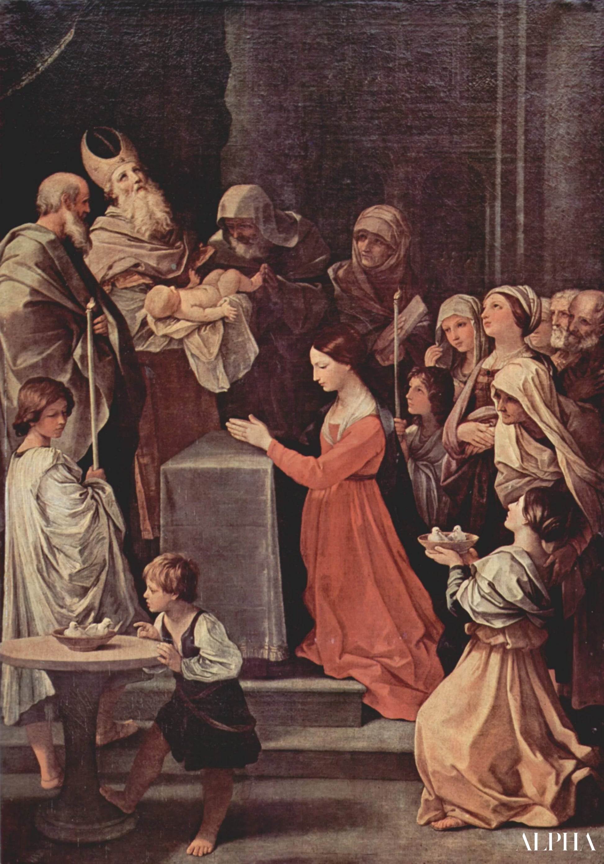 Neitsyt Maria puhdistus - Guido Reni - Taulujen ja korkealaatuisten maalauksien reproduktiot