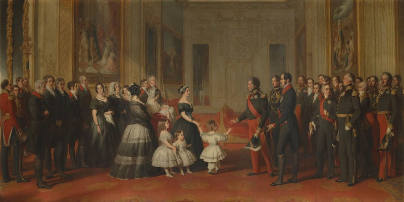 Louis-Philippe, Ranskan kuningas, vastaanotto Windsorin linnassa, 8. lokakuuta 1844 - Franz Xaver Winterhalter