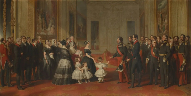 Louis-Philippe, Ranskan kuningas, vastaanotto Windsorin linnassa, 8. lokakuuta 1844 - Franz Xaver Winterhalter