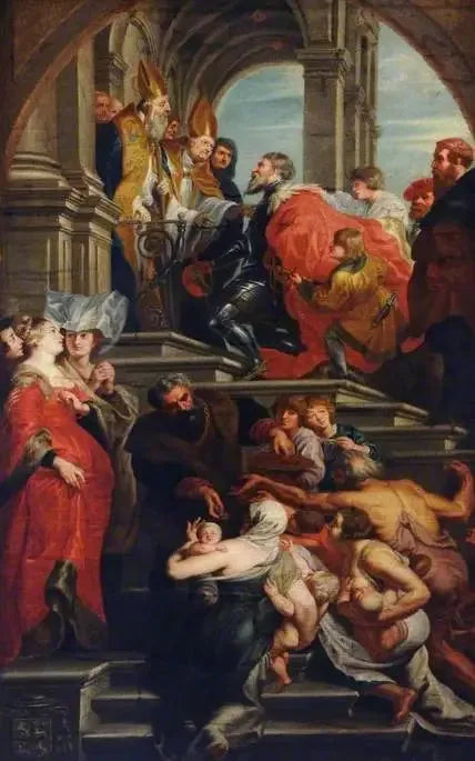 Pyhän Bavonin vastaanotto, Gandin suojeluspyhimys - Peter Paul Rubens
