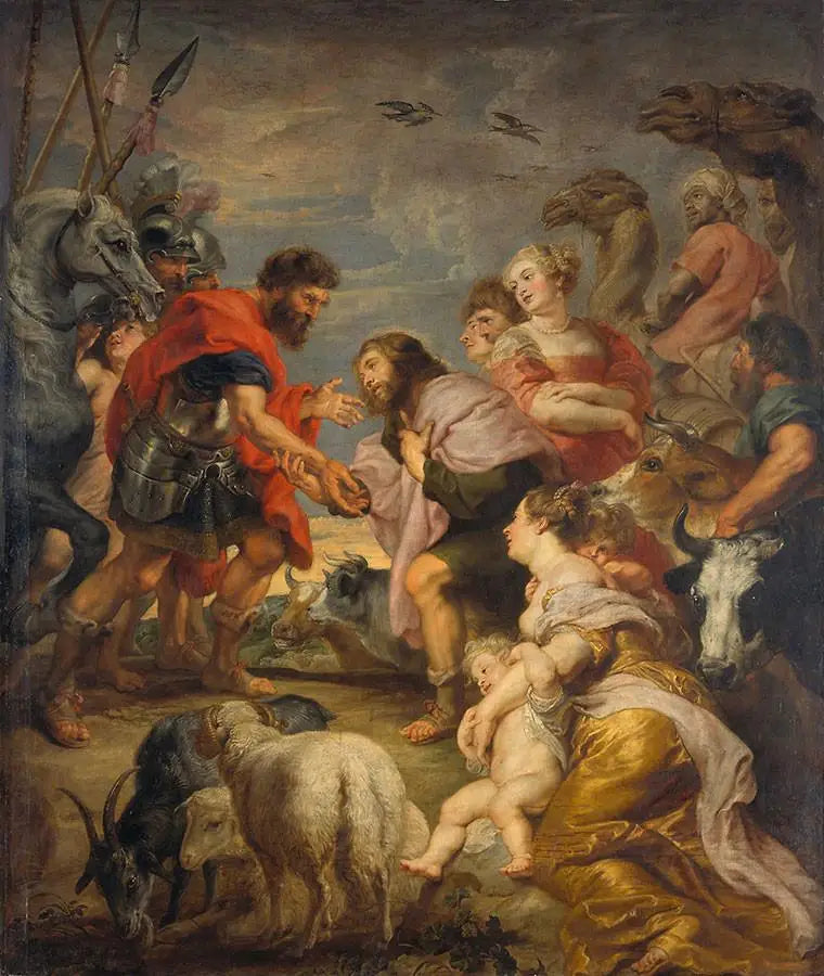 Esau ja Jaakobin sovinto - Peter Paul Rubens