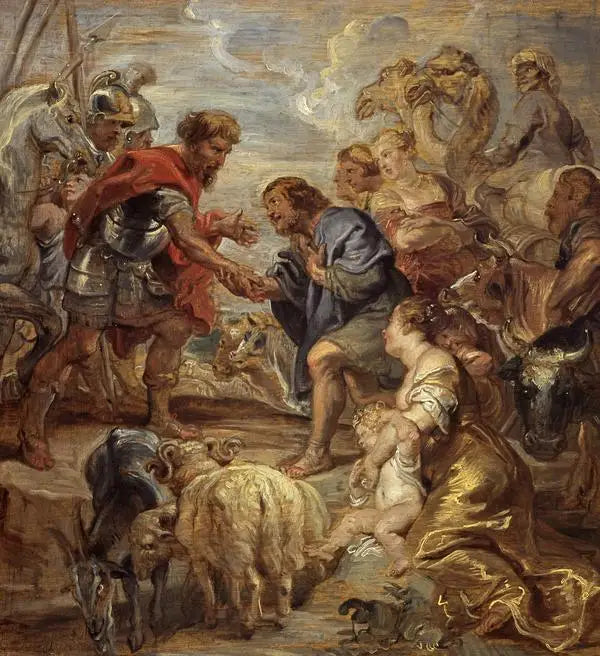 Jacobin ja Esau'n sovinto - Peter Paul Rubens