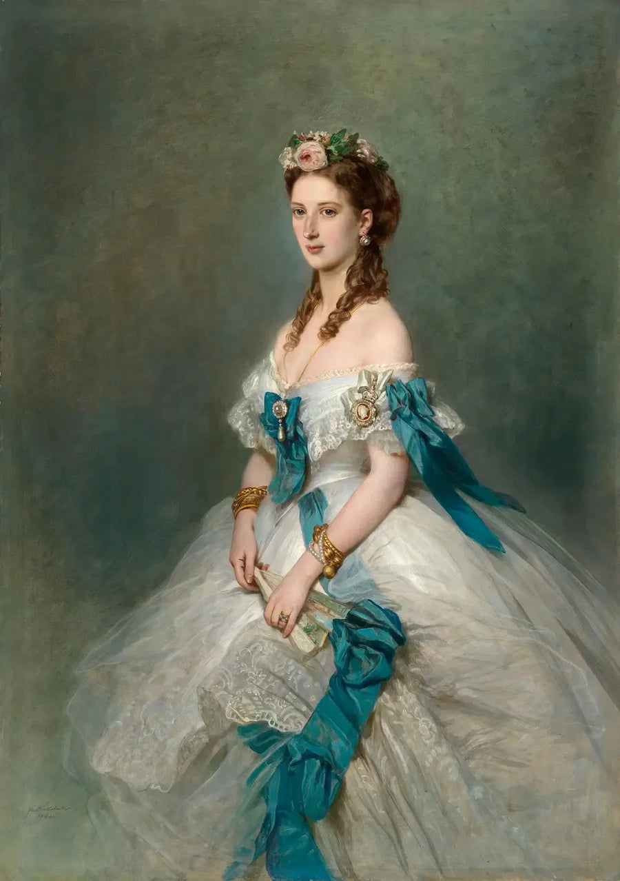 Kuninkaallinen Alexandra (1844-1925) ollessaan Walesin prinsessa - Franz Xaver Winterhalter