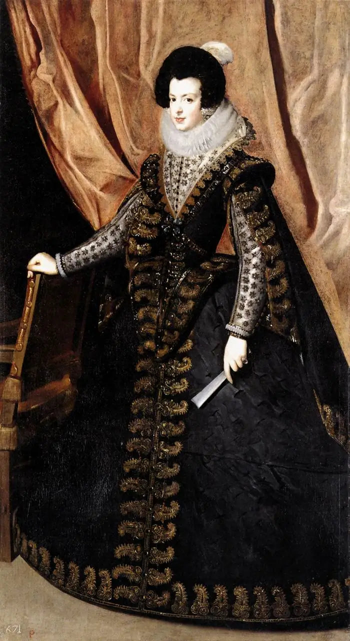 Kuningatar Isabelle, seisoo - Diego Velázquez