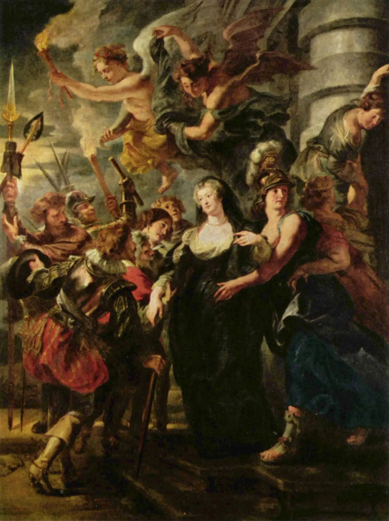 Kuningatar pakenee Bloisin linnaa 21. ja 22. helmikuuta 1619 - Peter Paul Rubens