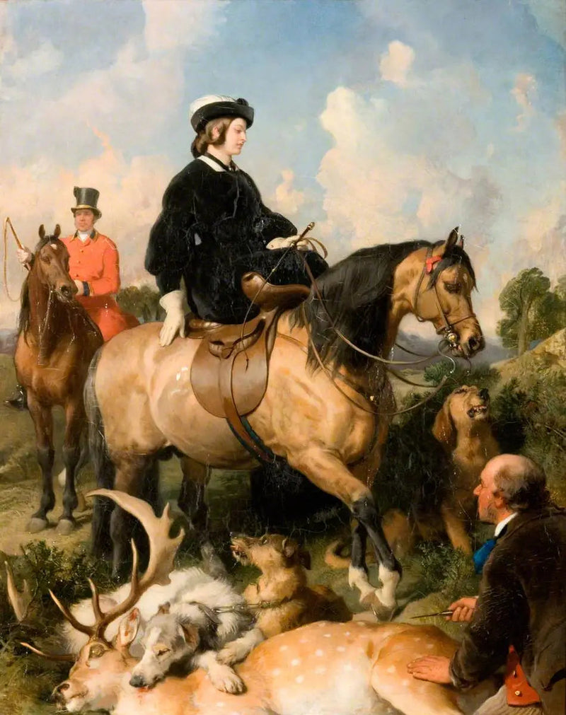 Kuningatar Viktoria Windsorin puistossa - Edwin Henry Landseer