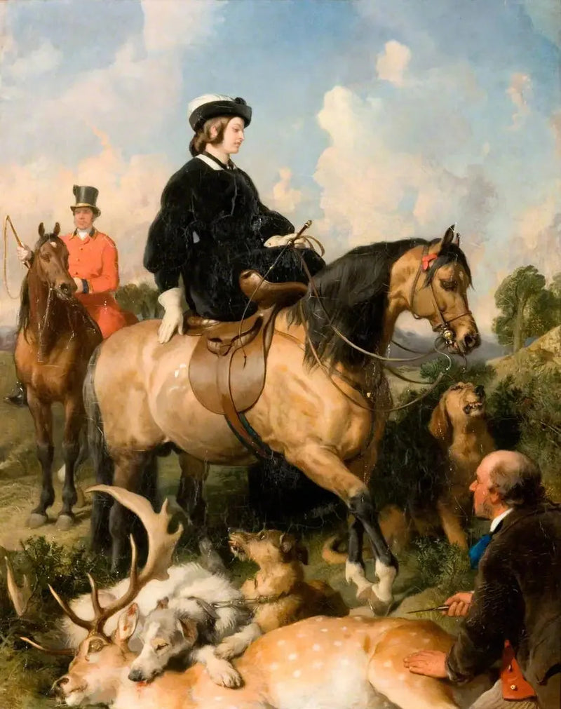 Kuningatar Viktoria Windsorin puistossa - Edwin Henry Landseer