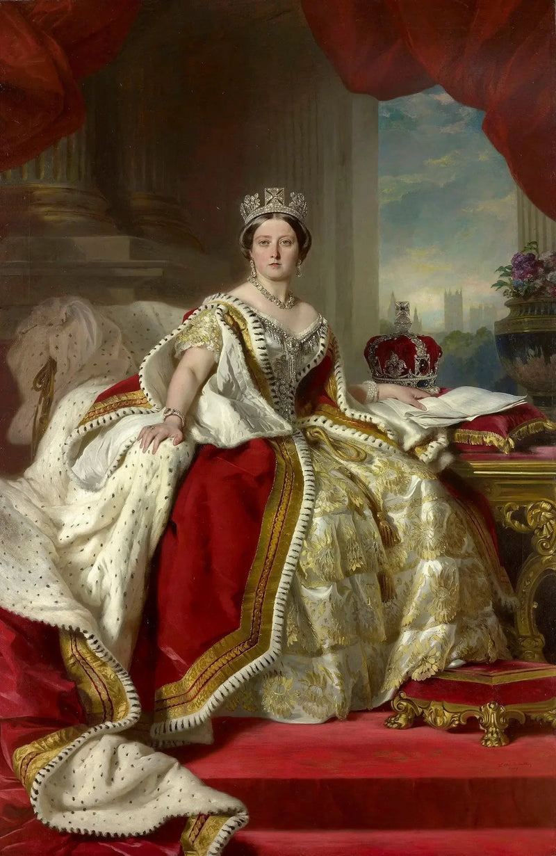 Kuningatar Viktoria kruunajaispukussa - Franz Xaver Winterhalter