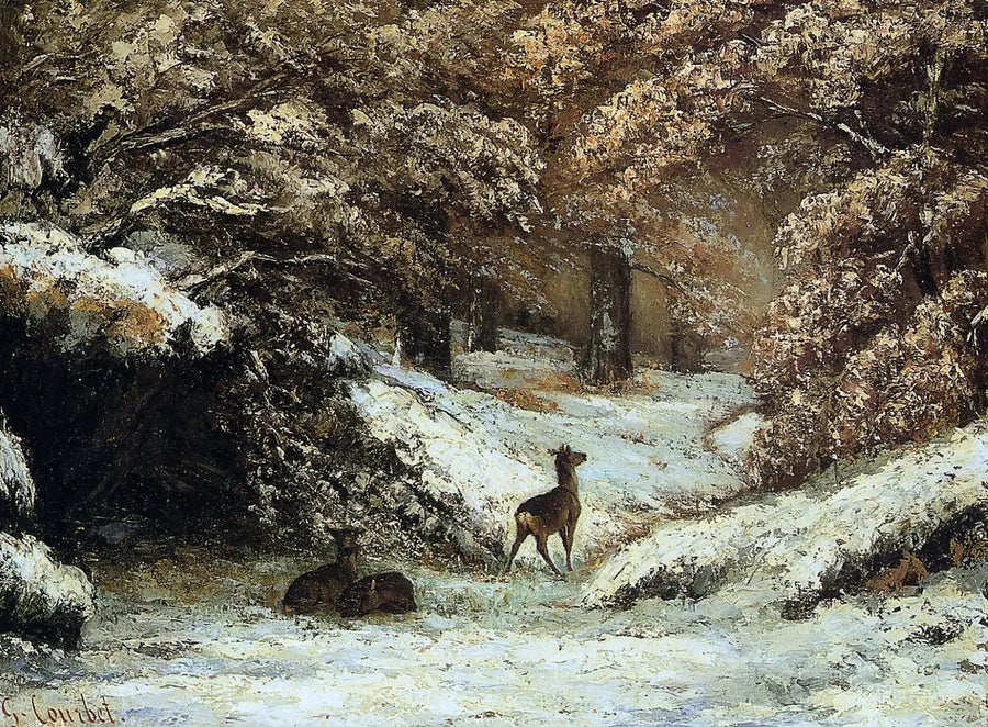 Talvi-aitiojen palautus - Gustave Courbet