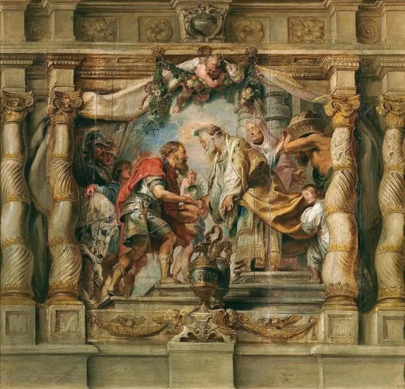Abrahamin ja Melkiseedeksen kohtaaminen - Peter Paul Rubens