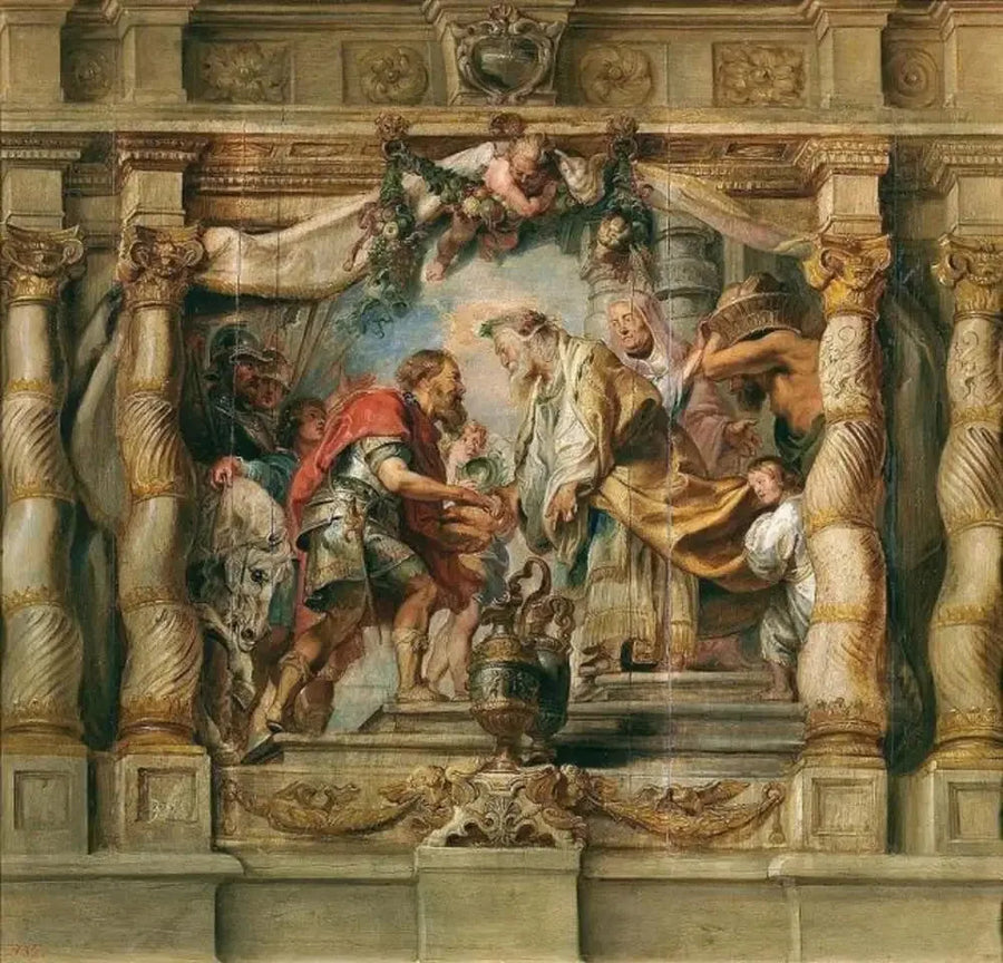 Abrahamin ja Melkiseedeksen kohtaaminen - Peter Paul Rubens