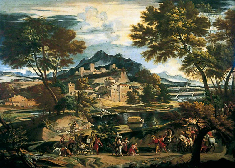 Davidin ja Abigailin kohtaaminen - Domenichino