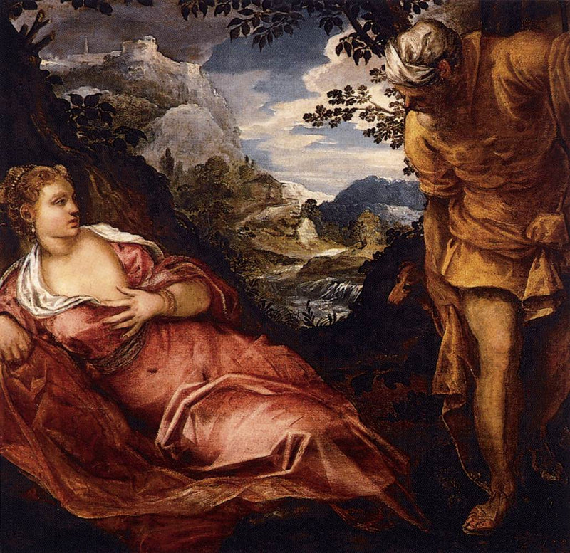Tamar ja Juudan kohtaaminen - Jacopo Tintoretto