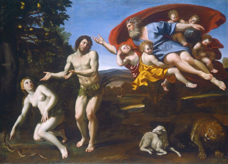 Aadam ja Eevan nuhtelu - Domenichino