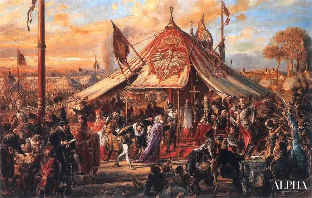 The Republic at Zenith of Power Golden Liberty Election A D 1573 - Jan Matejko - Reproductions de tableaux et peintures haut de gamme