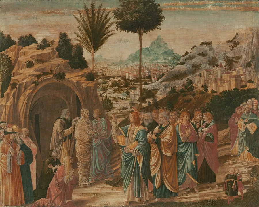 Lazareen ylösnousemus - Benozzo Gozzoli