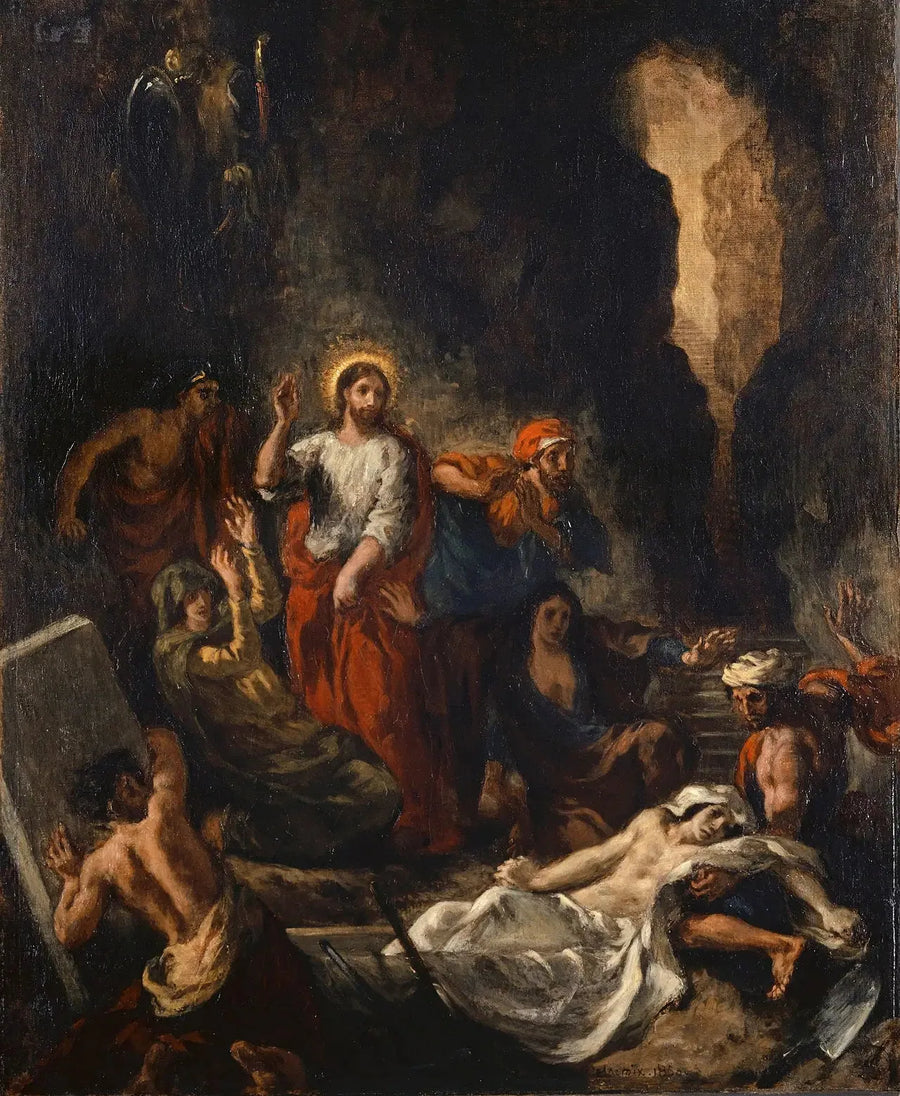 Lasaruksen ylösnousemus - Eugène Delacroix