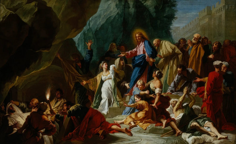 Lazareen ylösnousemus - Jean-Baptiste Jouvenet