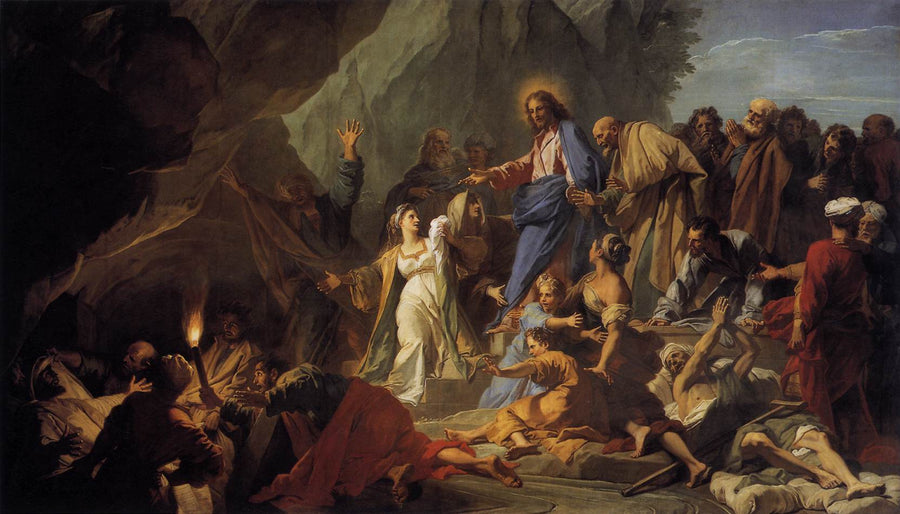 Lazareen ylösnousemus - Jean-Baptiste Jouvenet