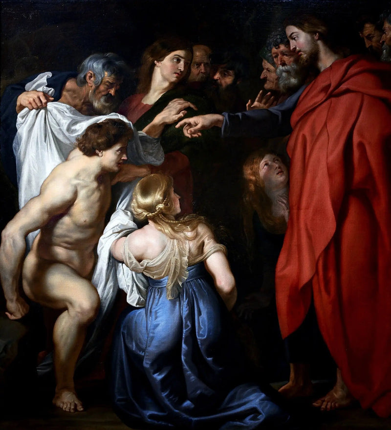 Lazareen ylösnousemus - Peter Paul Rubens