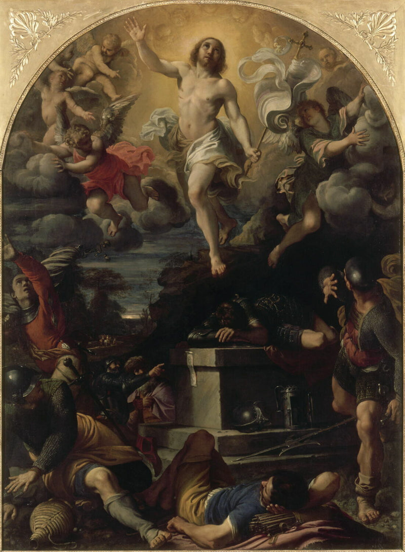 Kristuksen ylösnousemus - Annibale Carracci