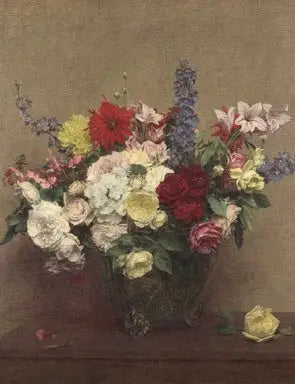 Kesäkuun vaaleanpunainen rikkaus - Henri Fantin-Latour
