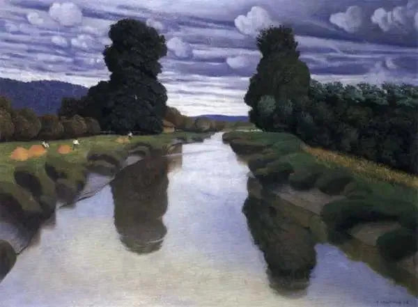 La Risle lähellä Berville - Félix Vallotton