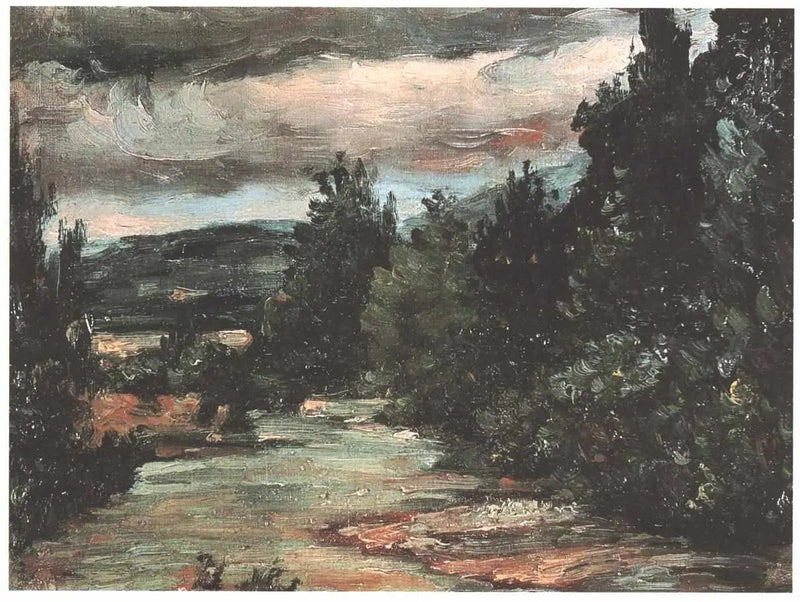 Joki tasangolla - Paul Cézanne