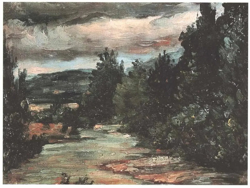 Joki tasangolla - Paul Cézanne