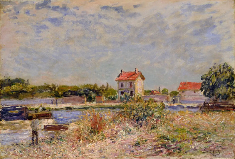 Loing-joki Saint-Mammes'ssa - Alfred Sisley