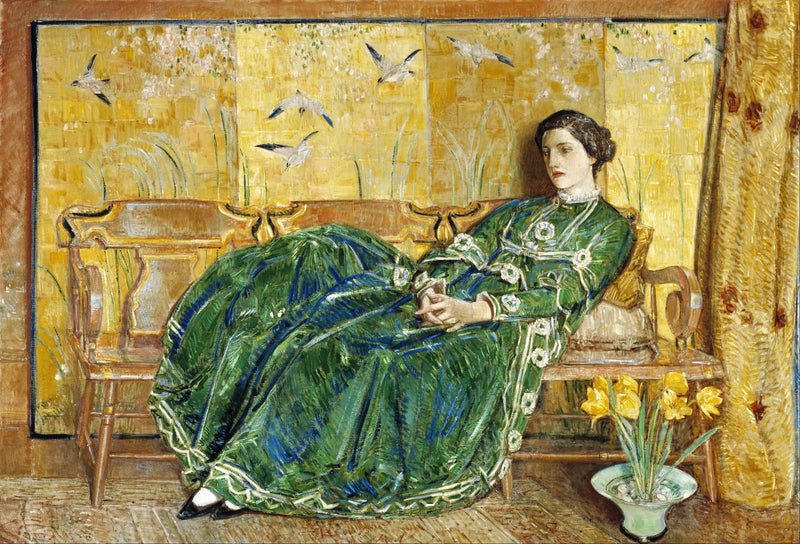 Vihreä mekko - Childe Hassam